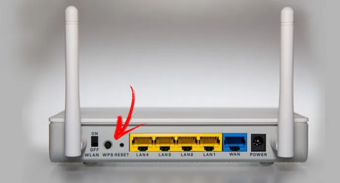 WPS button on router