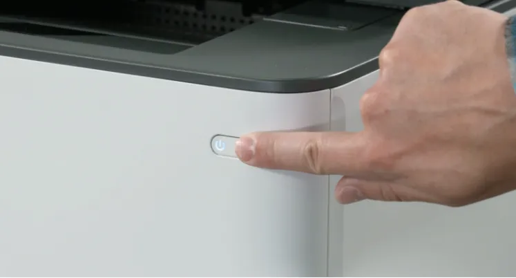 Turn on printer